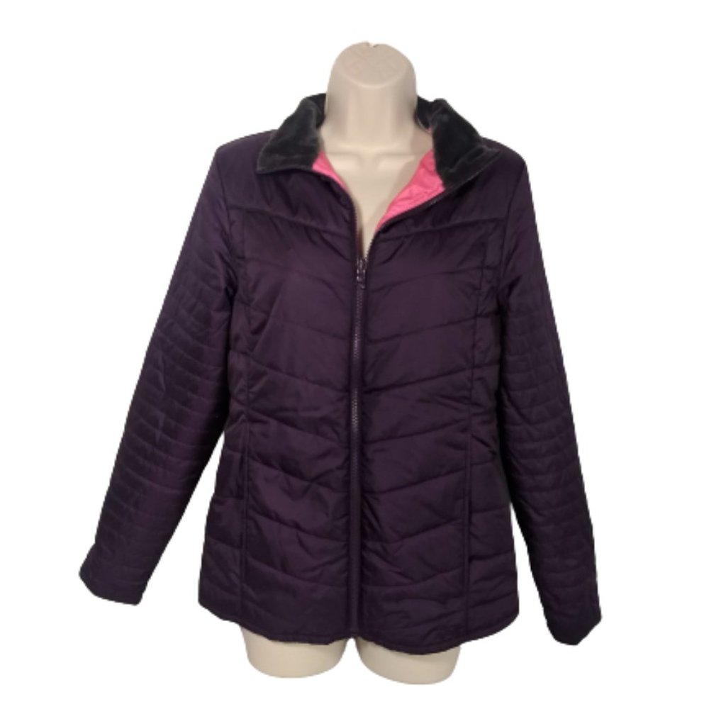 Under Armour Puffy Coat Purple Women's Size Small Coldgear